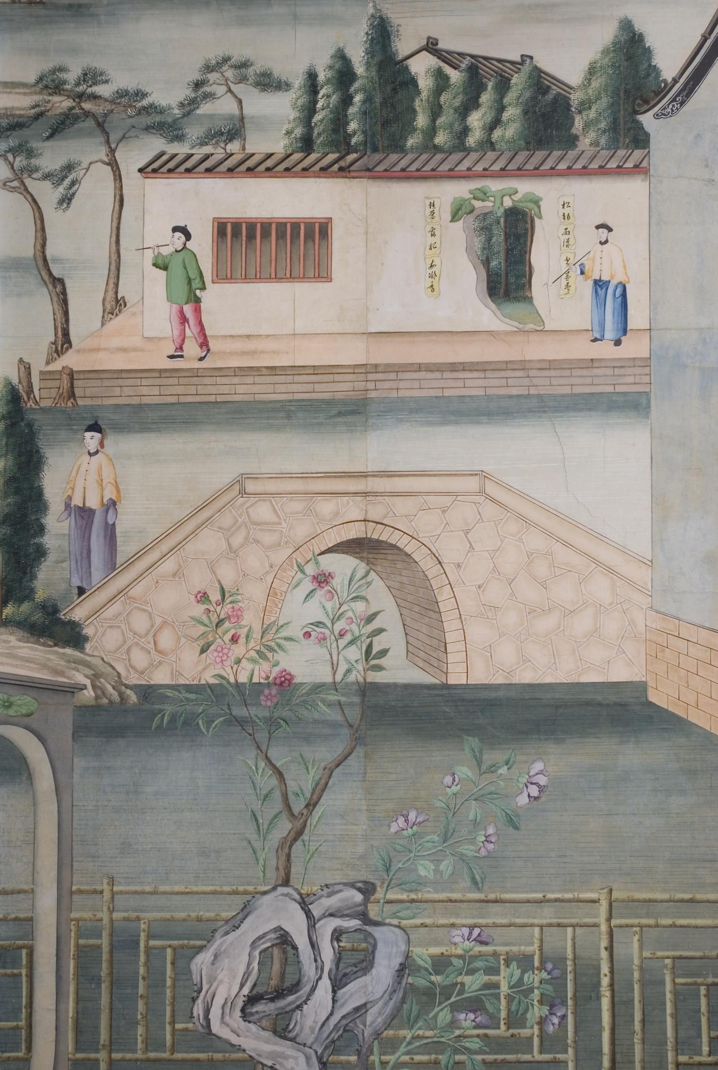1969.1084 Wall covering, view 15, Chinese Parlor
