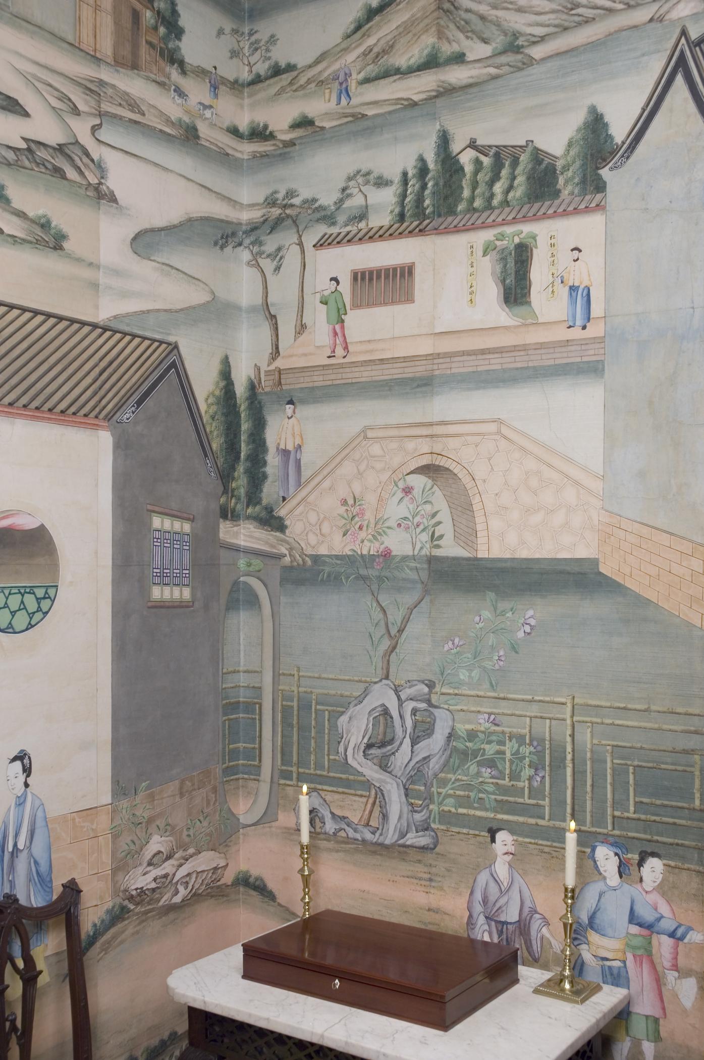 1969.1084 Wall covering, view 16, Chinese Parlor