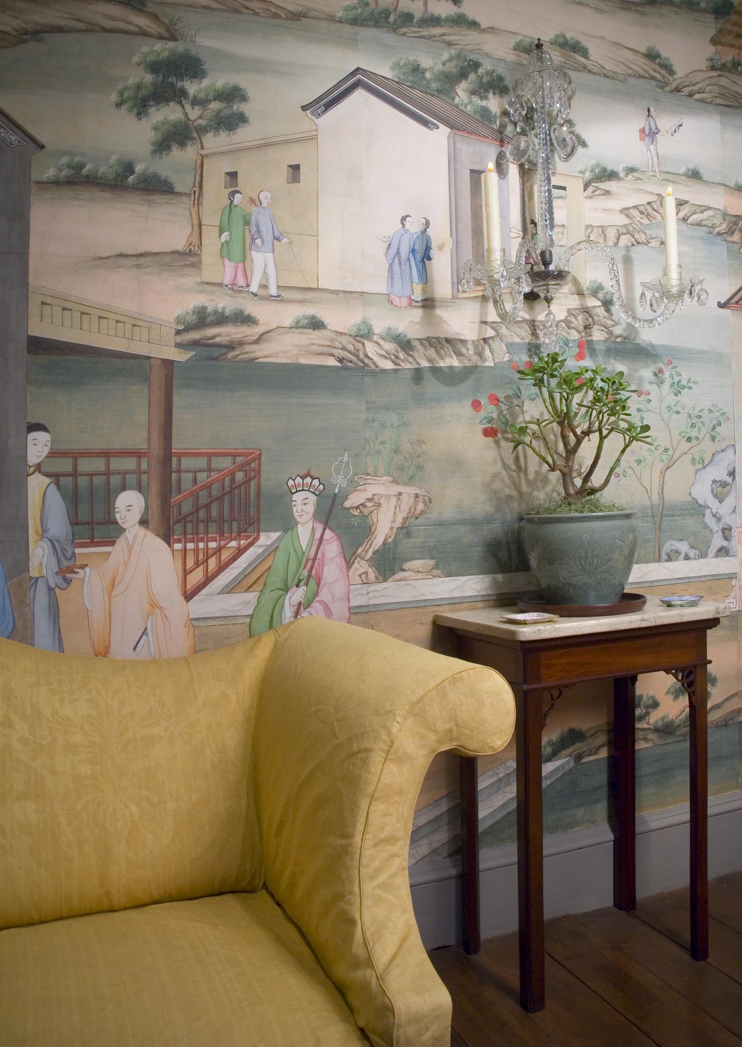 1969.1084 Wall covering, view 18, Chinese Parlor