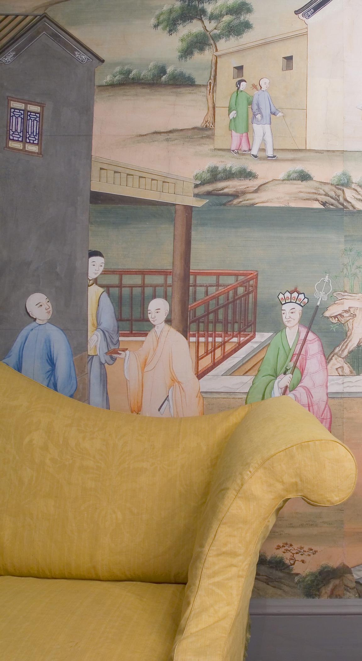 1969.1084 Wall covering, view 19, Chinese Parlor