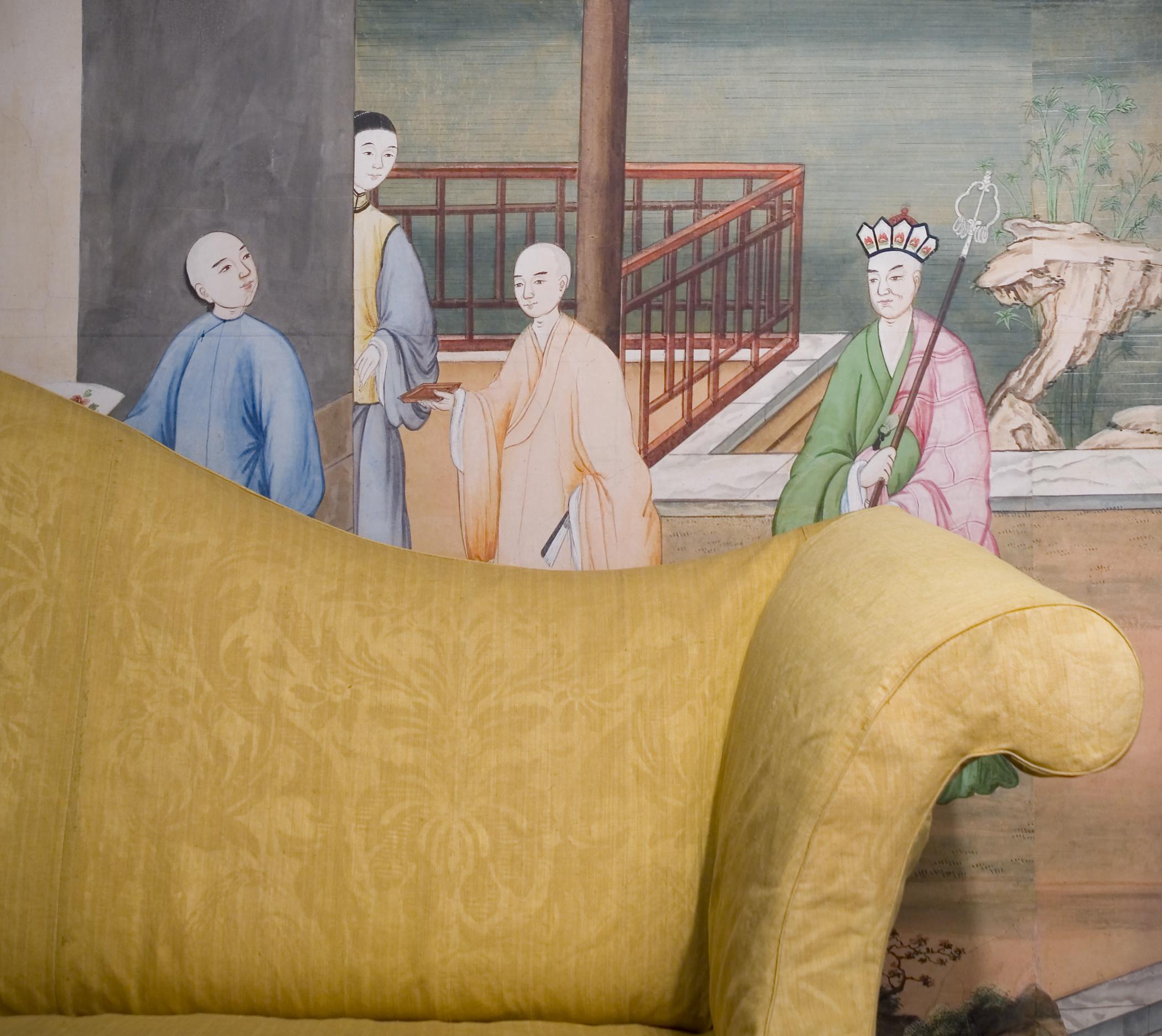 1969.1084 Wall covering, view 20, Chinese Parlor