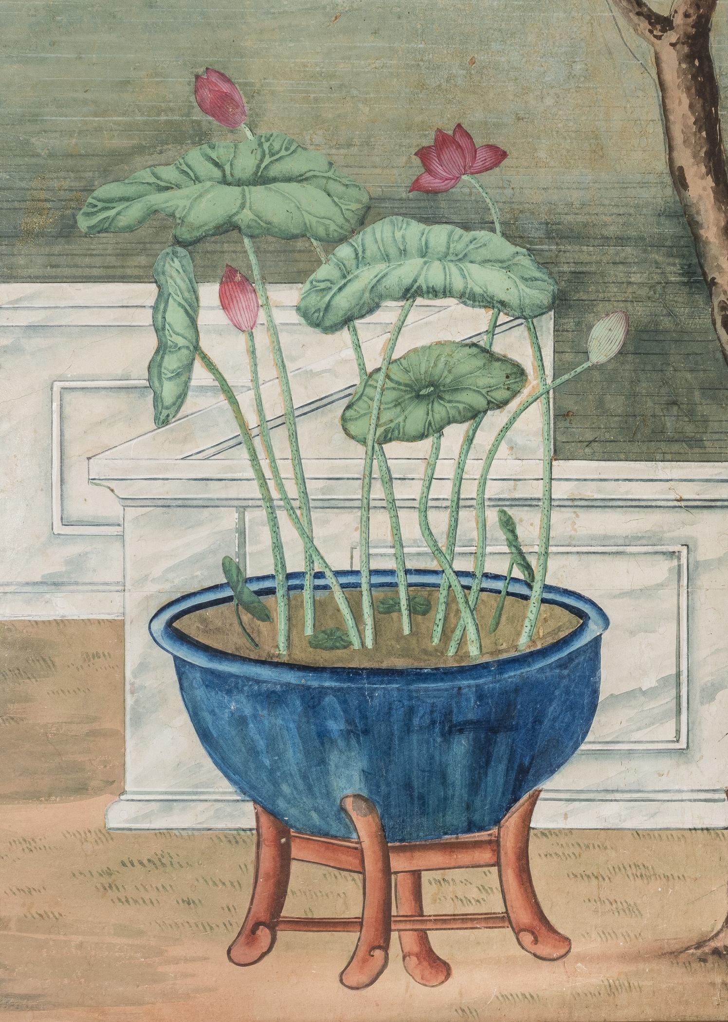 1969.1084 Wall covering, detail 11, Chinese Parlor