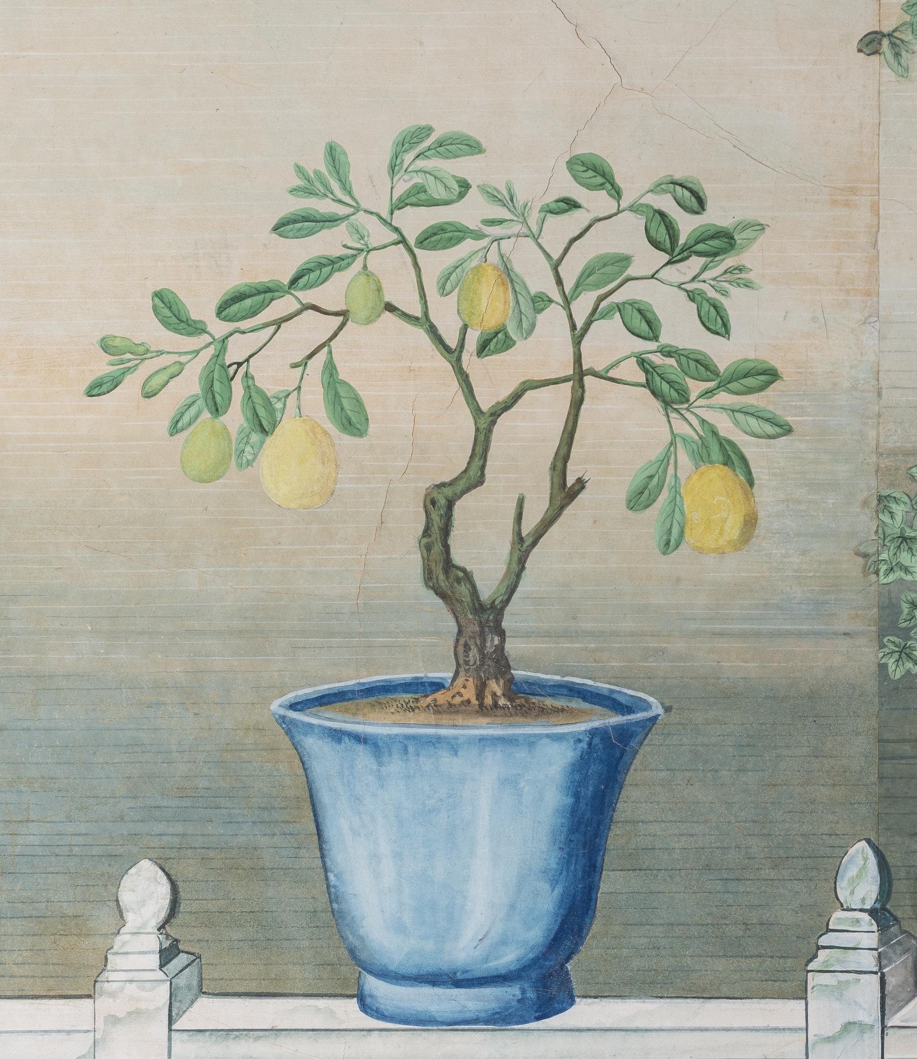 1969.1084 Wall covering, detail 12, Chinese Parlor