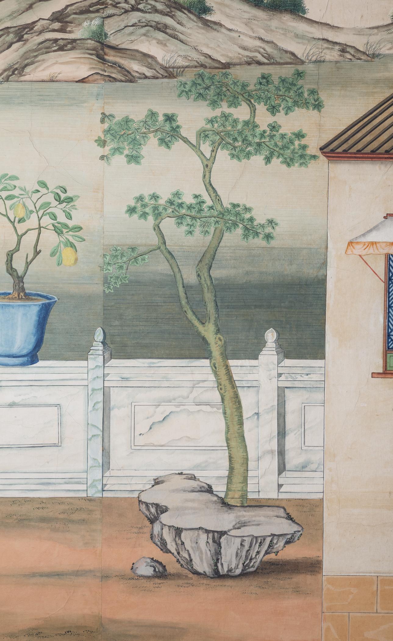 1969.1084 Wall covering, detail 18, Chinese Parlor