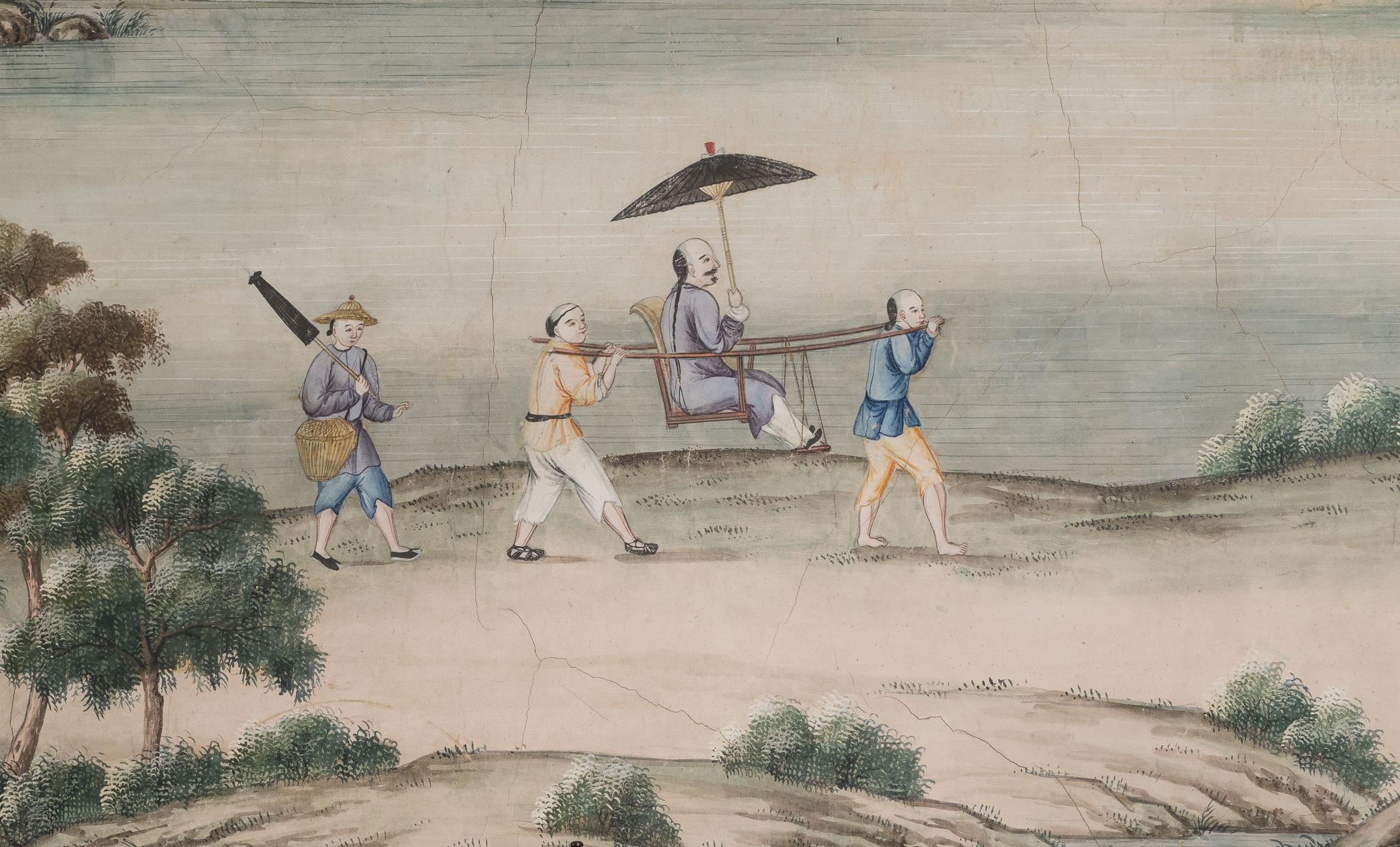 1969.1084 Wall covering, detail 21, Chinese Parlor