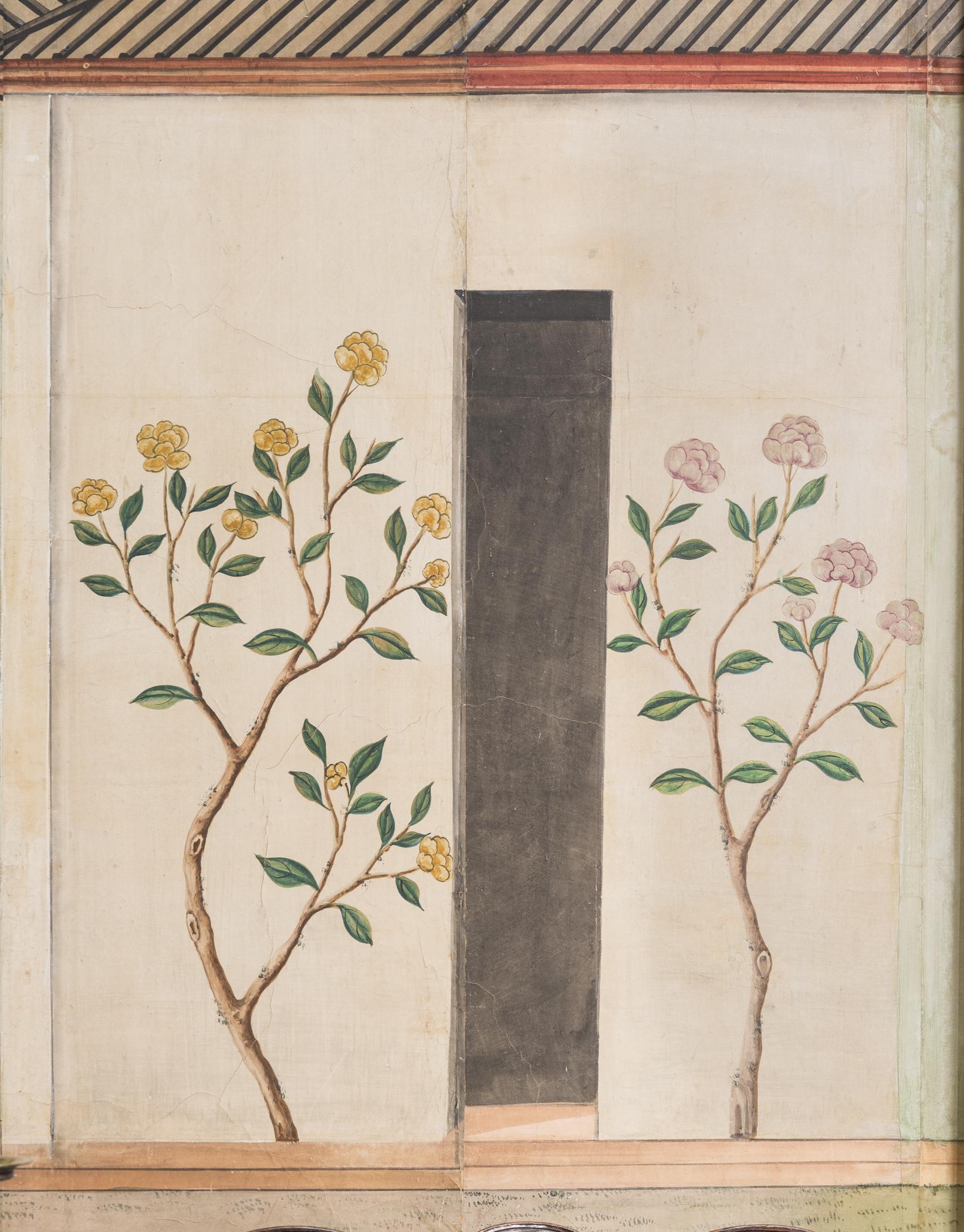 1969.1084 Wall covering, detail 22, Chinese Parlor