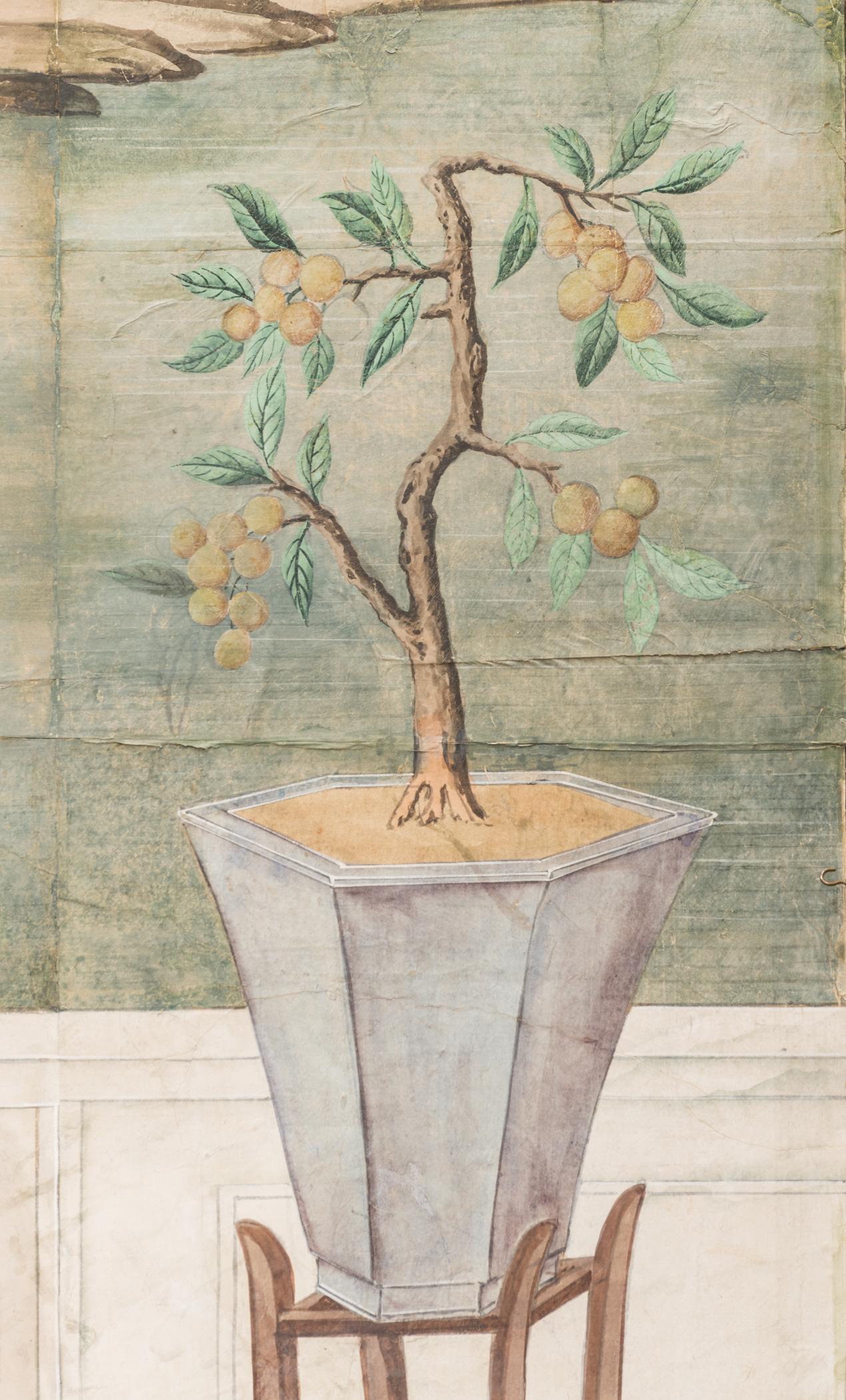 1969.1084 Wall covering, detail 27, Chinese Parlor