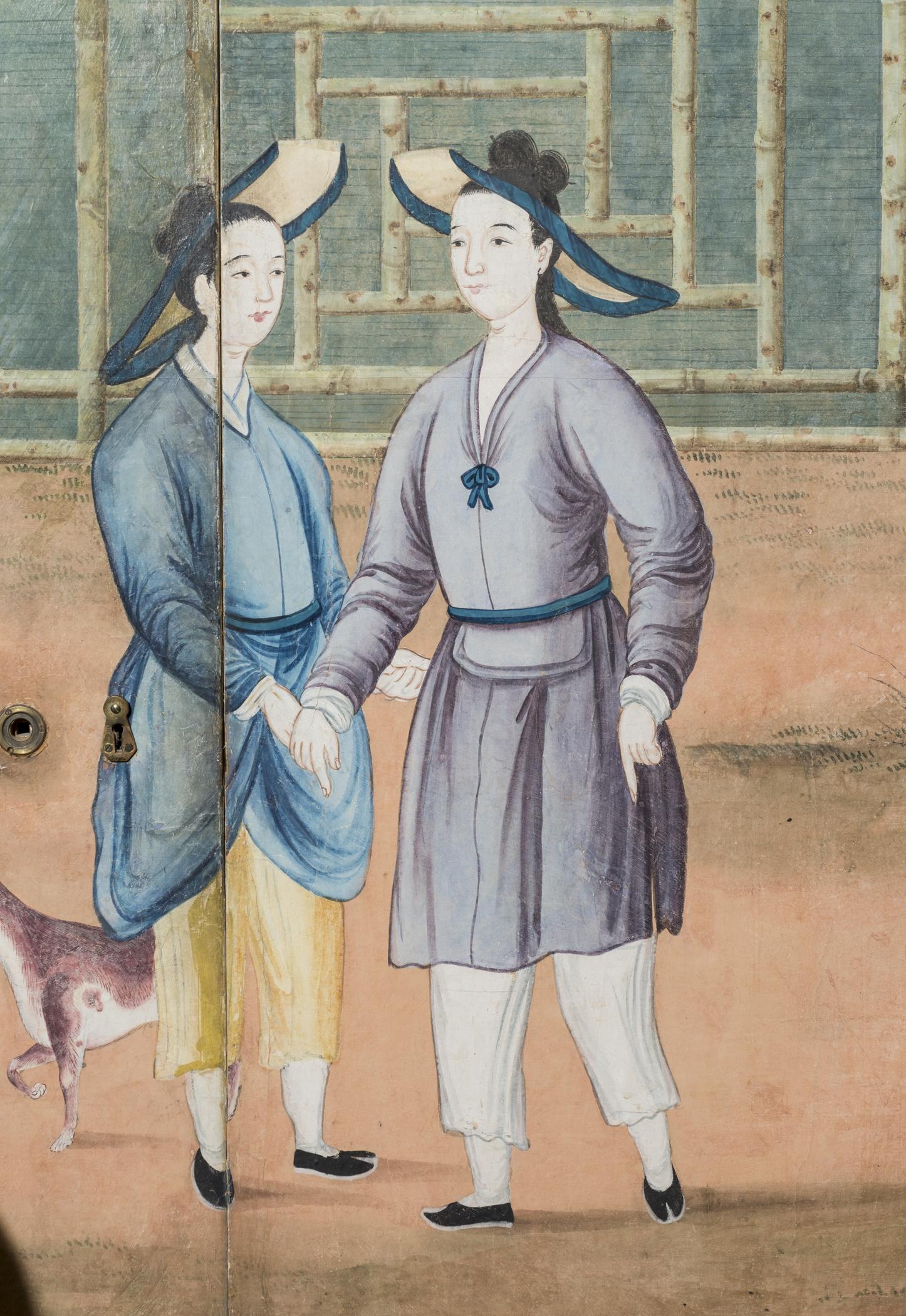 1969.1084 Wall covering, detail 36, Chinese Parlor