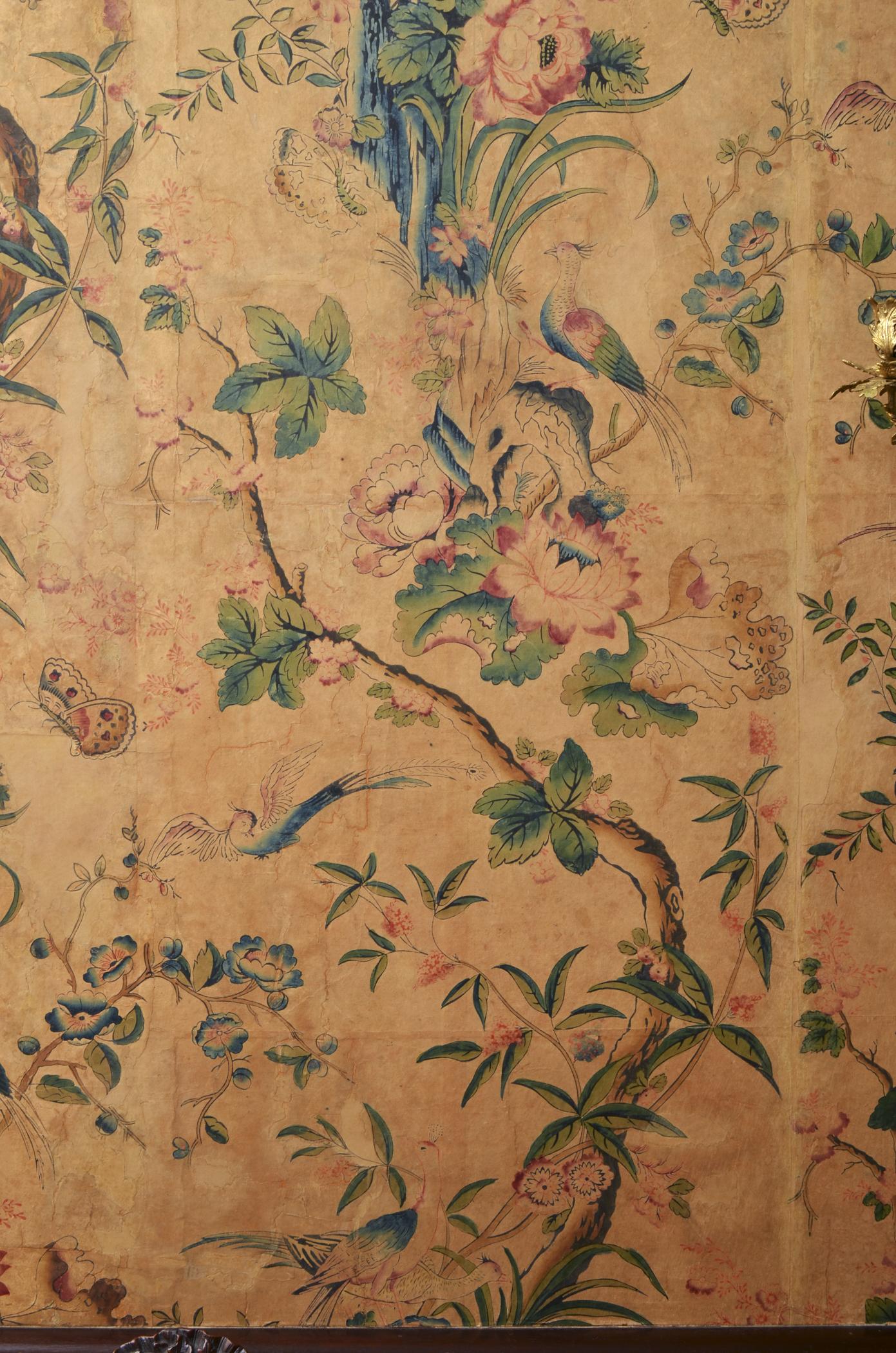 1969.1086 Wall covering, detail 3, Blackwell Vestibule 2013