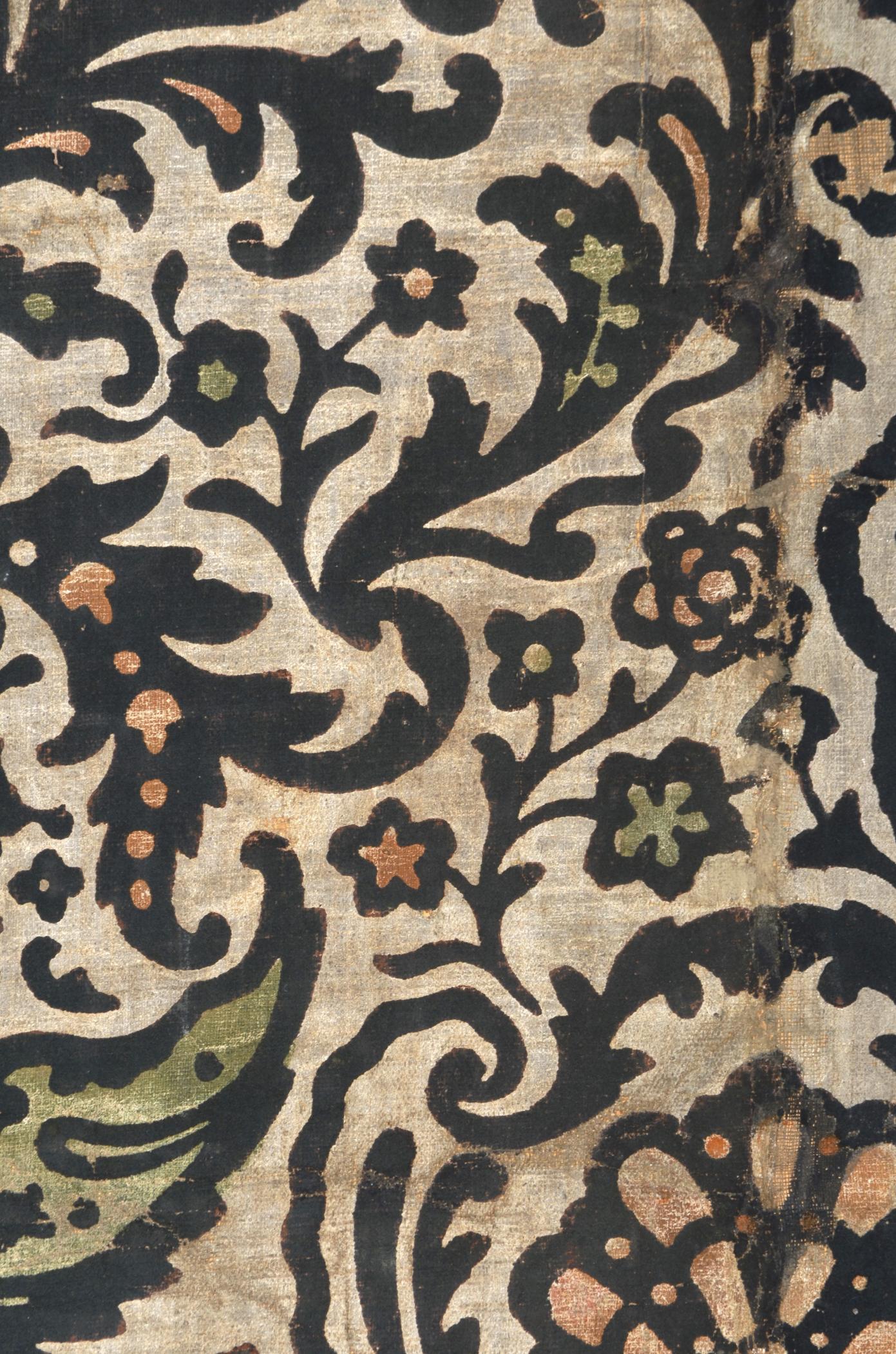 1969.1087.001 Wall covering, detail 4, Flock Room 2013