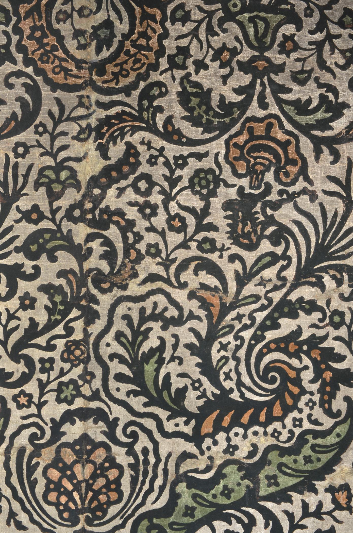 1969.1087.001 Wall covering, detail 7, Flock Room 2013