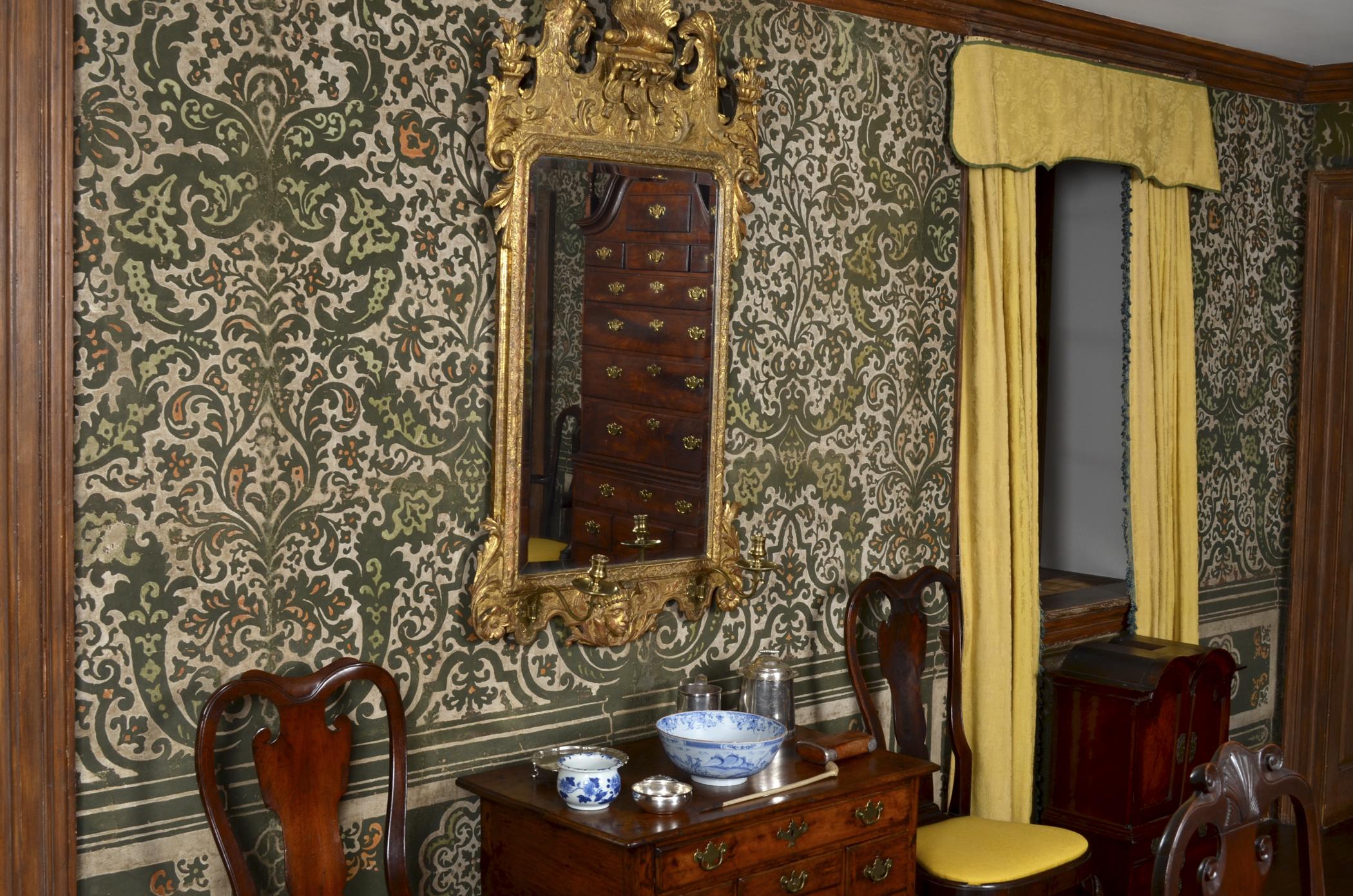 1969.1088.001 Wall covering, view 2, Vauxhall Room 2013