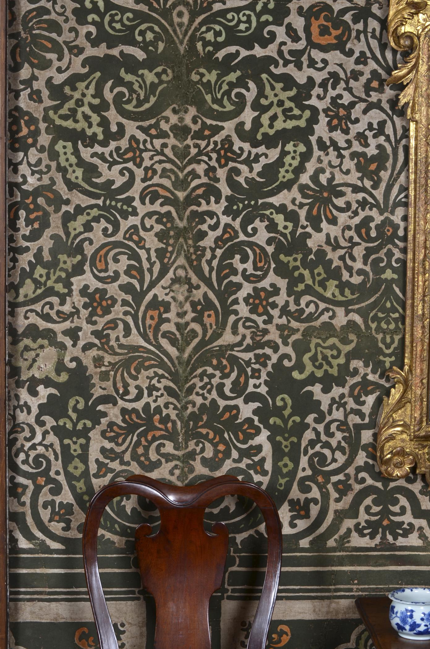 1969.1088.001 Wall covering, detail 1, Vauxhall Room 2013