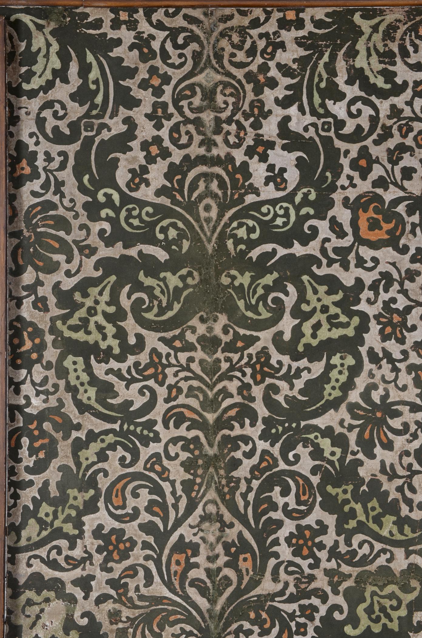 1969.1088.001 Wall covering, detail 2, Vauxhall Room 2013