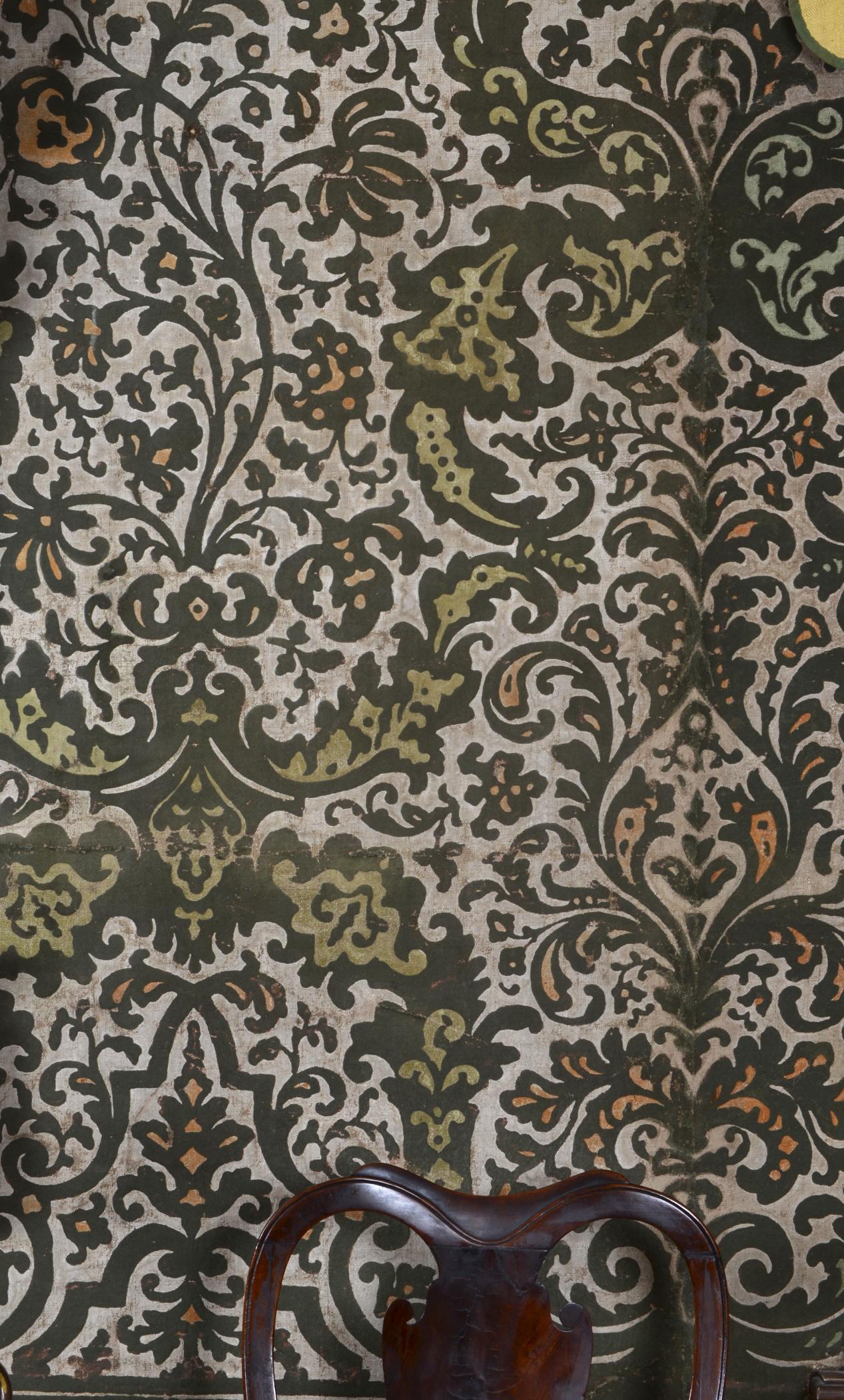 1969.1088.001 Wall covering, detail 4, Vauxhall Room 2013