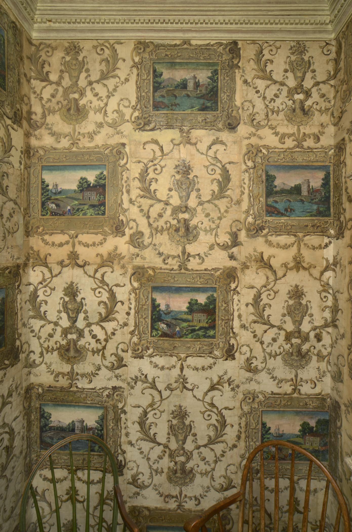 1969.1089.001 Wall covering, view 1, Glass Alcove 2013
