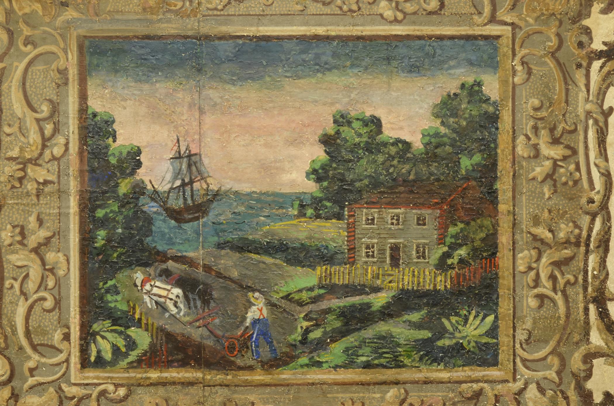 1969.1089.001 Wall covering, detail 2, Glass Alcove 2013