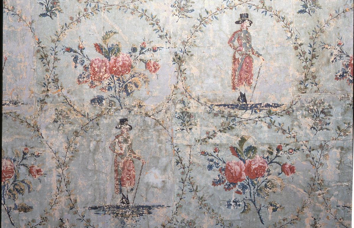 1969.1090 Wall covering, wallpaper