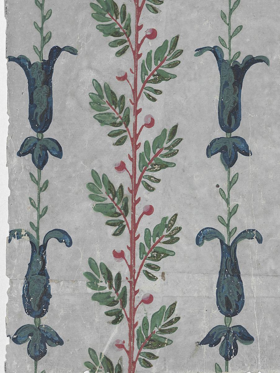 1969.1092.002 B Wall Covering, Detail 3