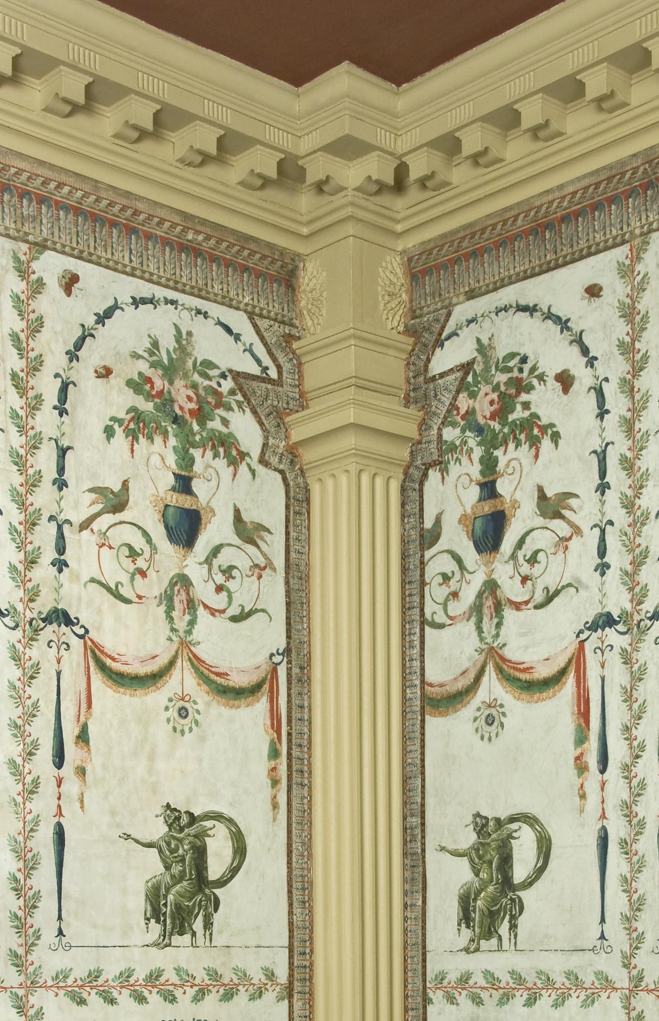 Federal Parlor 05-2008, view 2, 1969.1092 Wall covering