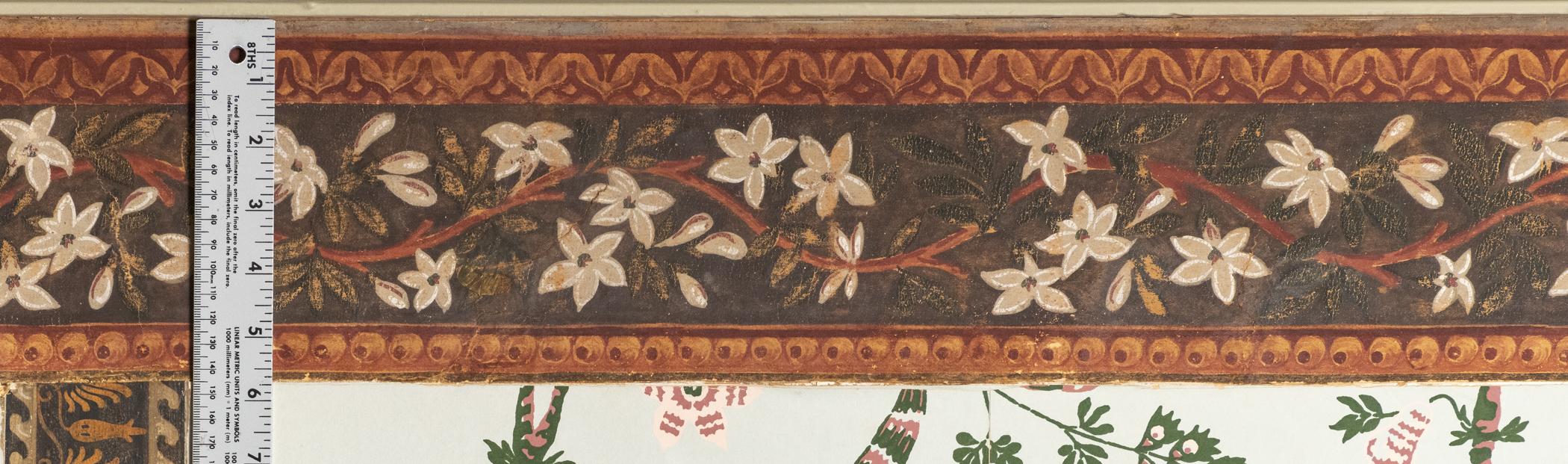 1969.1093.004 Wall covering, detail 5, with ruler