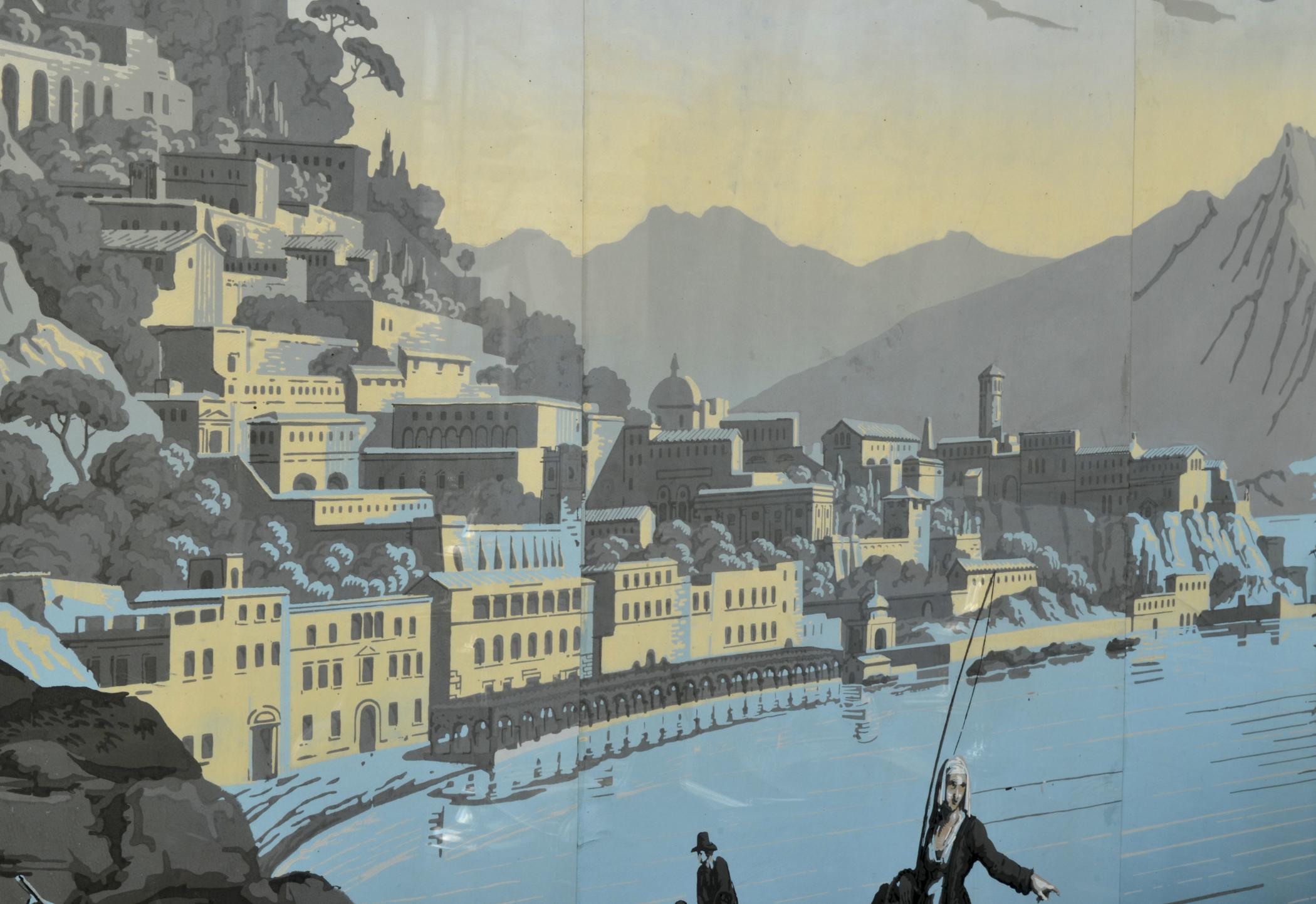 1969.1097.001 Wall covering, detail 2, Baltimore Room 2013