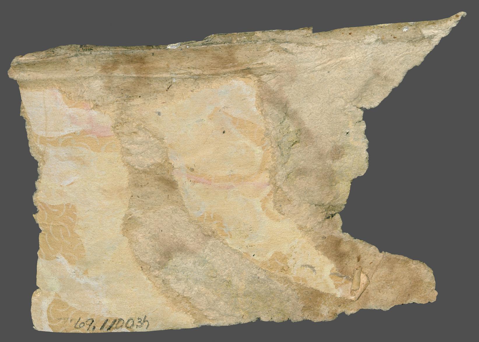 1969.1100.003 H Wall covering, view 2, reverse