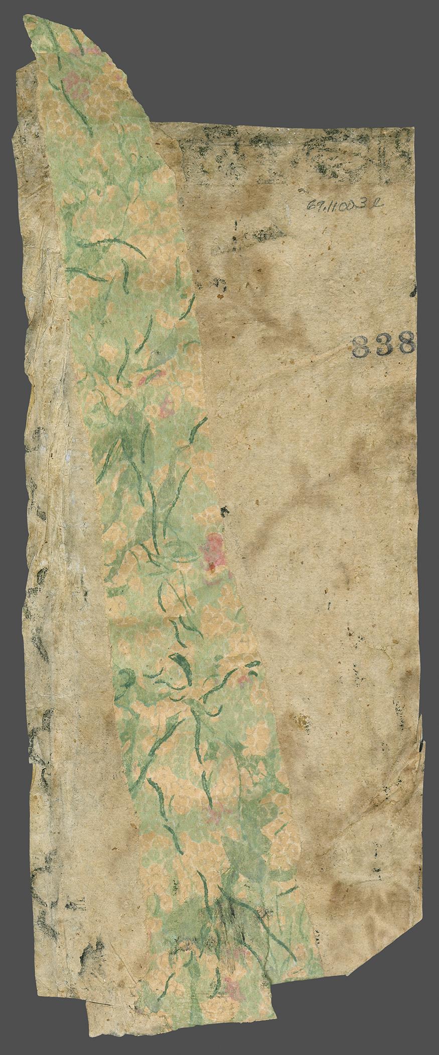 1969.1100.003 L Wall covering, view 2, reverse