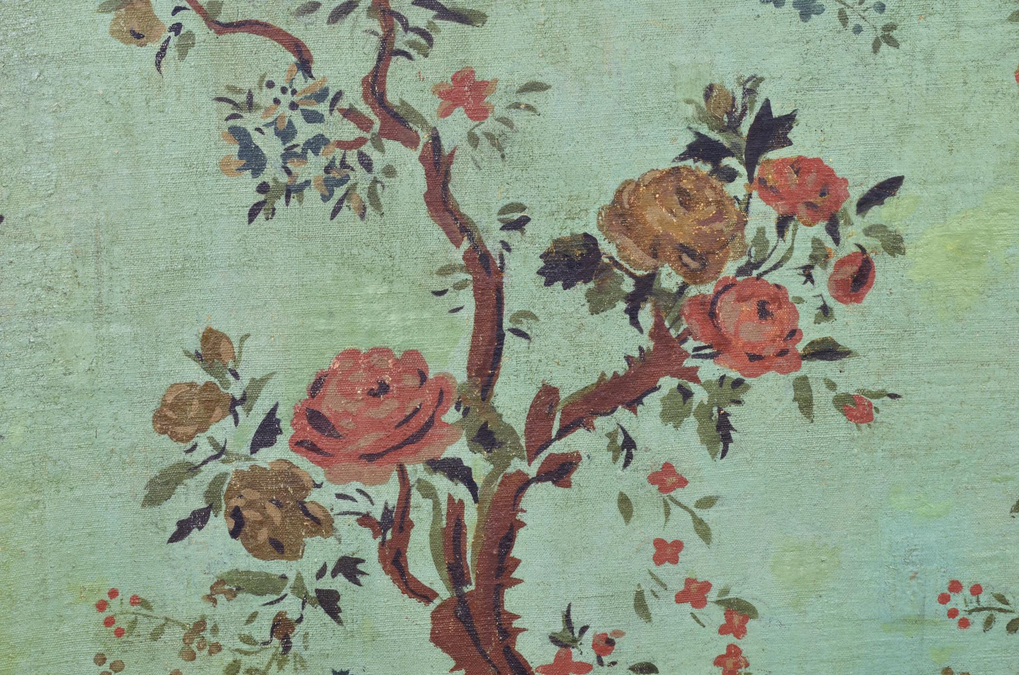 1969.1102.001 A-G Wall covering, detail 4, Tappahannock Hall 2013