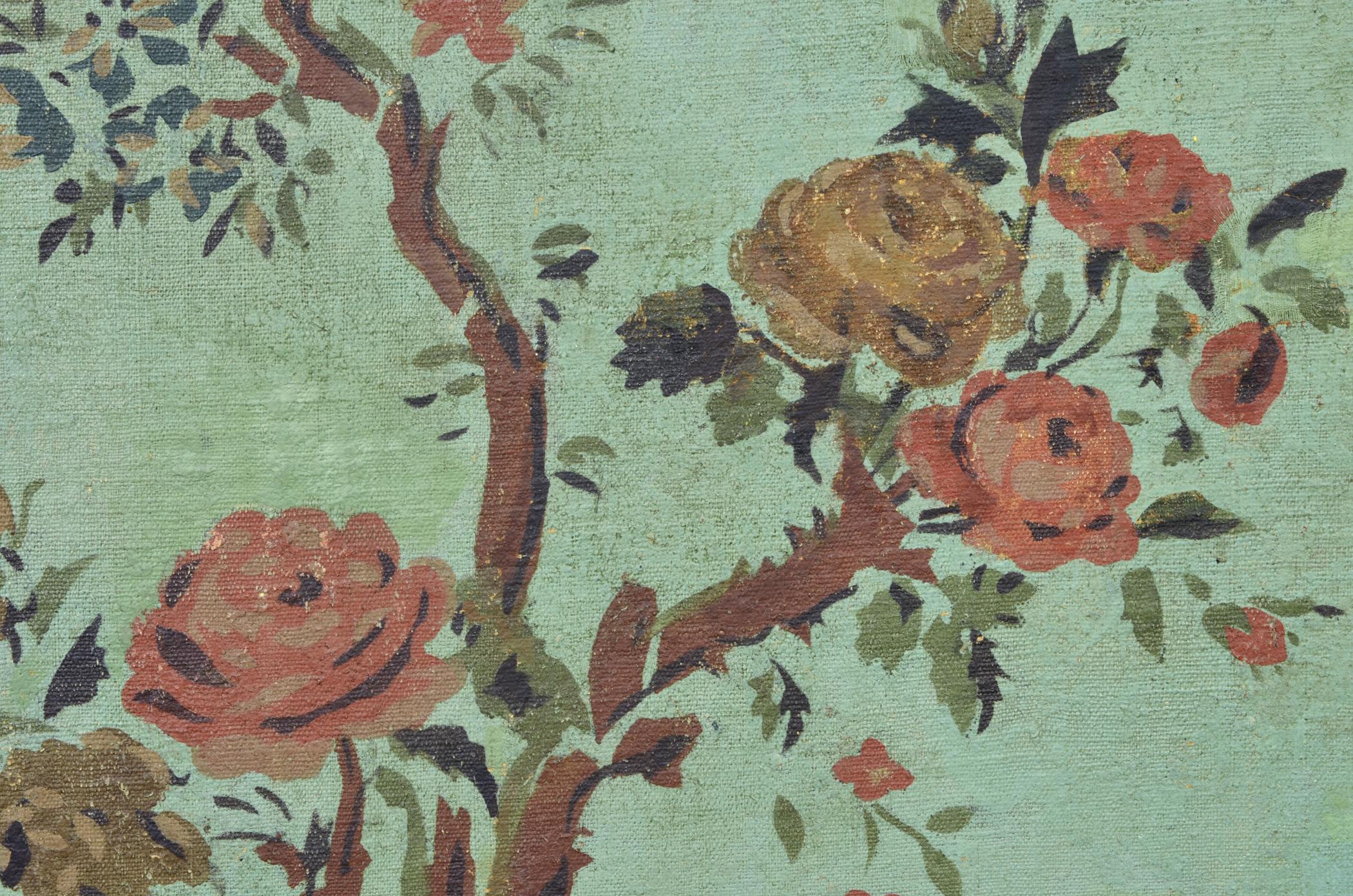 1969.1102.001 A-G Wall covering, detail 5, Tappahannock Hall 2013