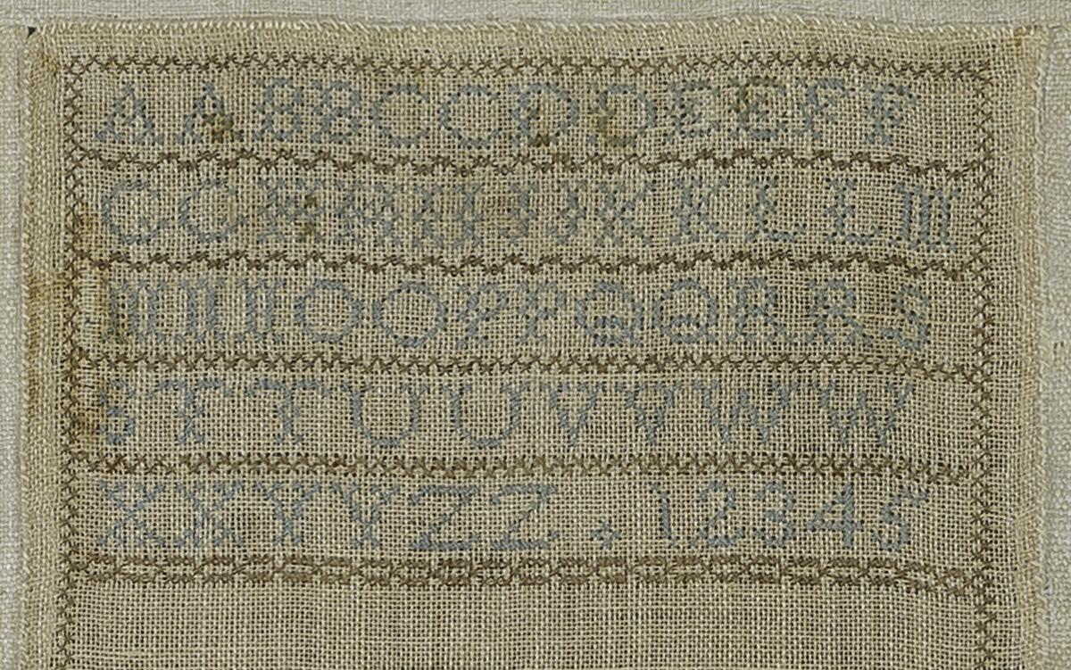 1969.1111 Sampler, Detail