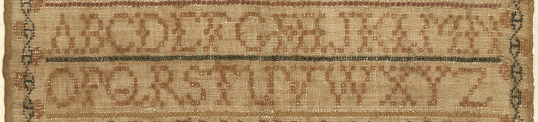 1969.1112 Sampler, Detail 2