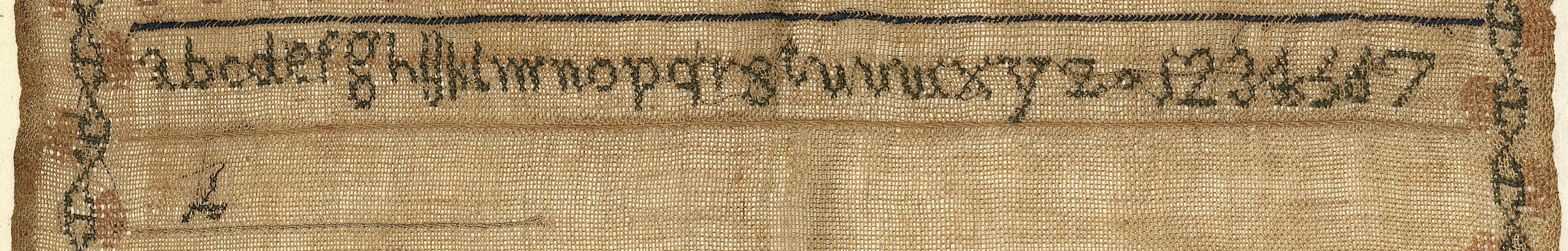 1969.1112 Sampler, Detail 4