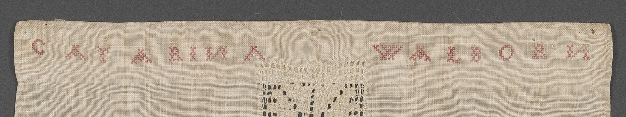 1969.1145 Towel, detail 2