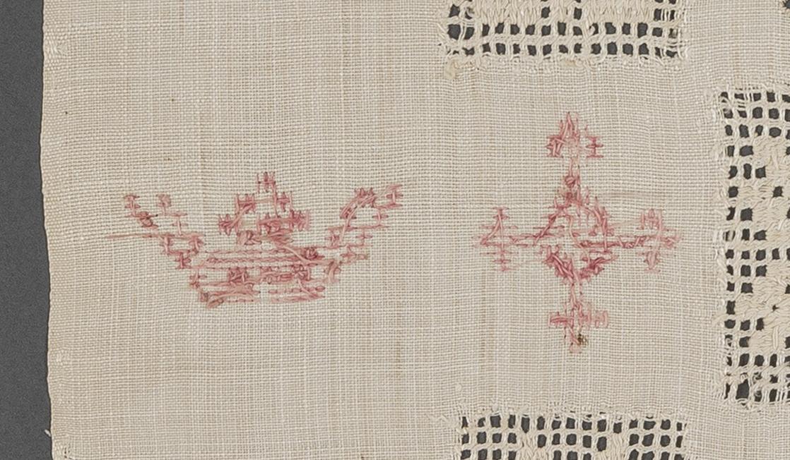 1969.1145 Towel, reverse, detail 10