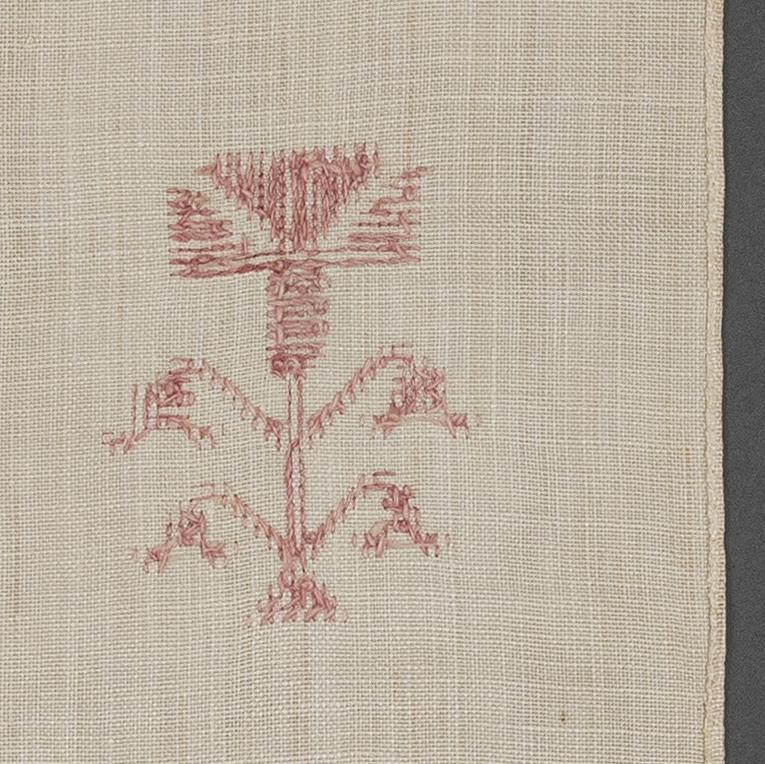 1969.1145 Towel, reverse, detail 13
