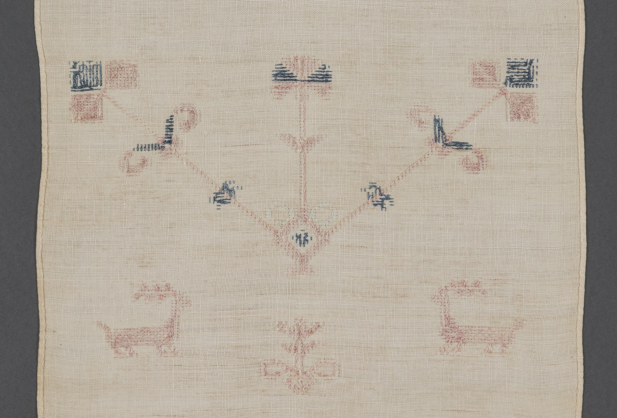 1969.1151 Towel, reverse, detail 14