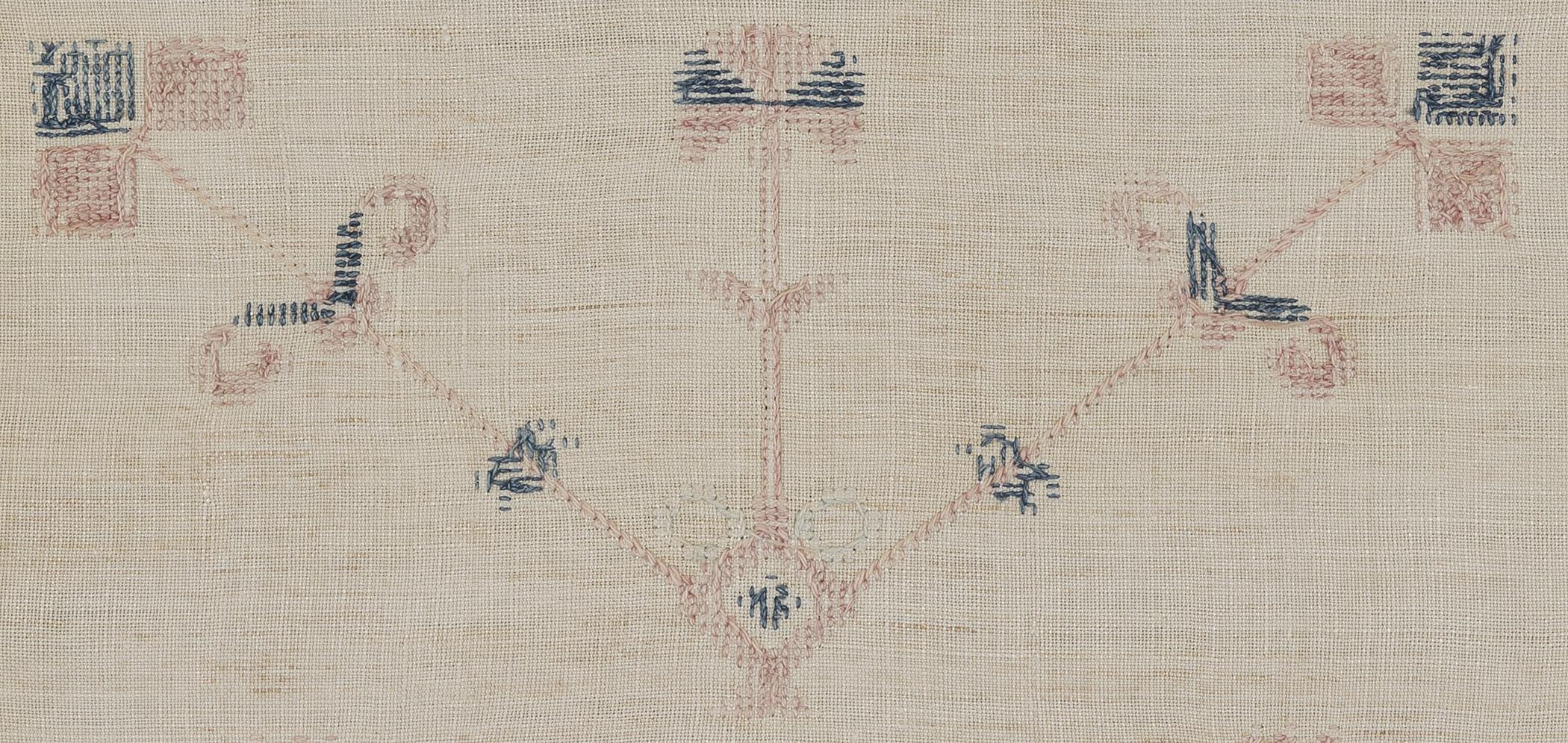 1969.1151 Towel, reverse, detail 15
