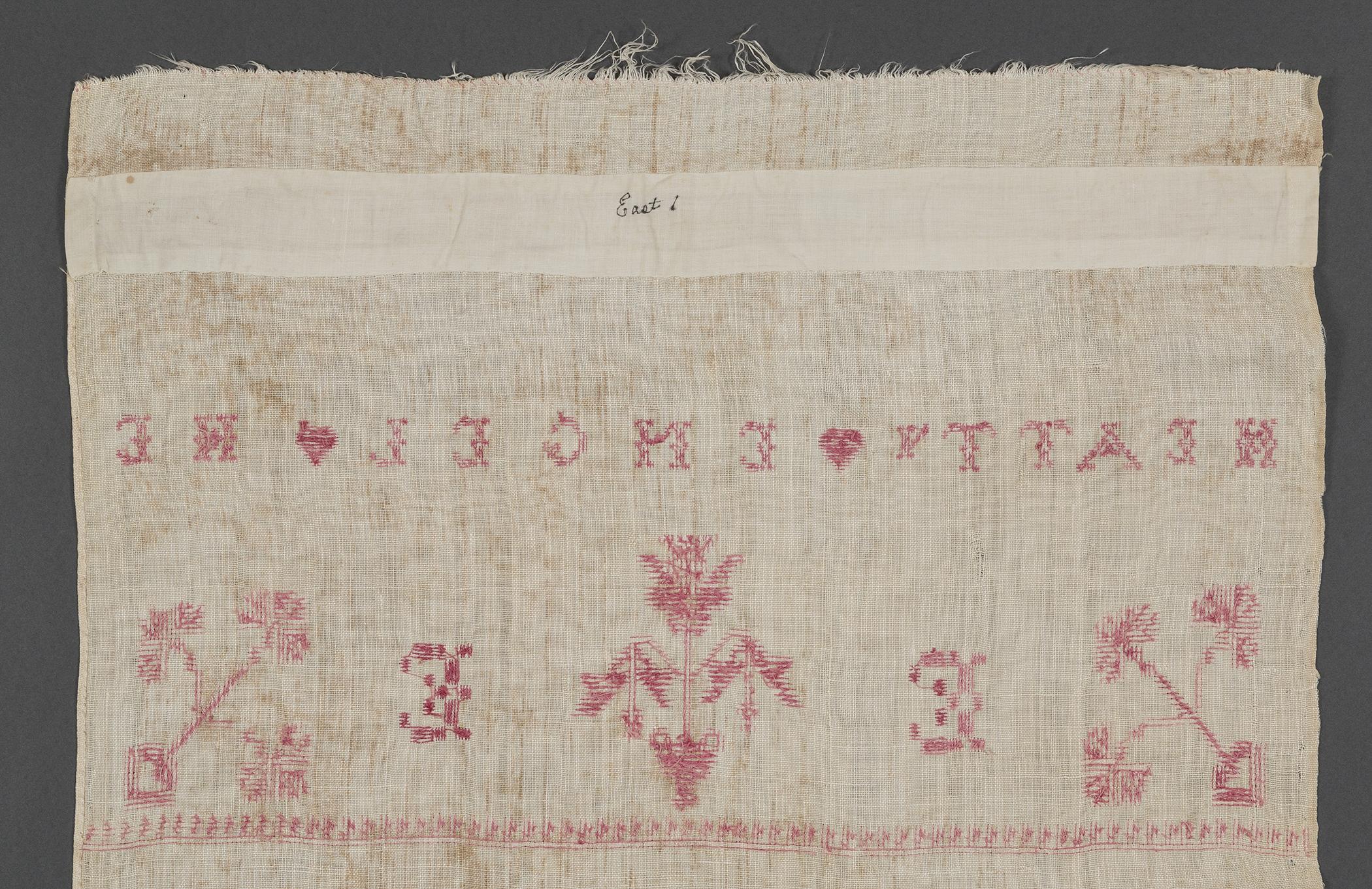 1969.1156 Towel, reverse, detail 1
