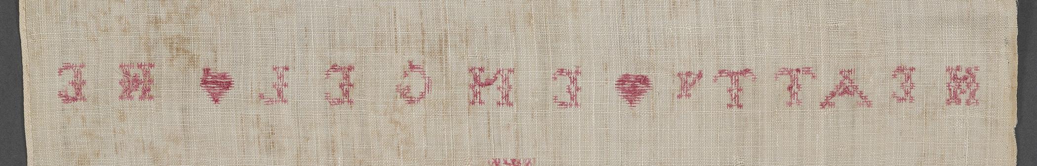 1969.1156 Towel, reverse, detail 3