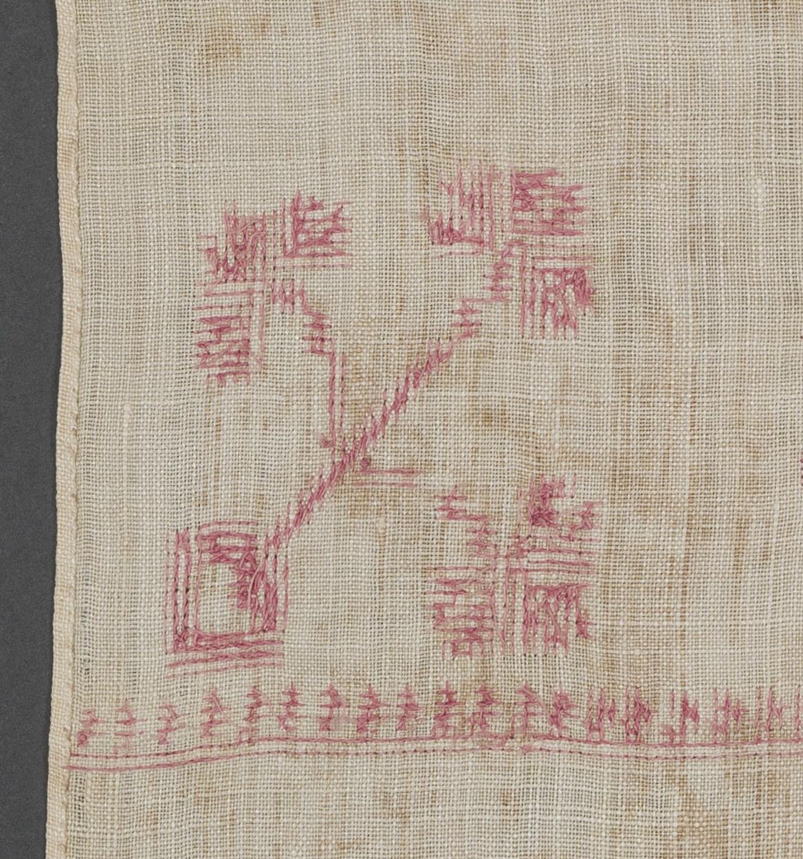1969.1156 Towel, reverse, detail 6