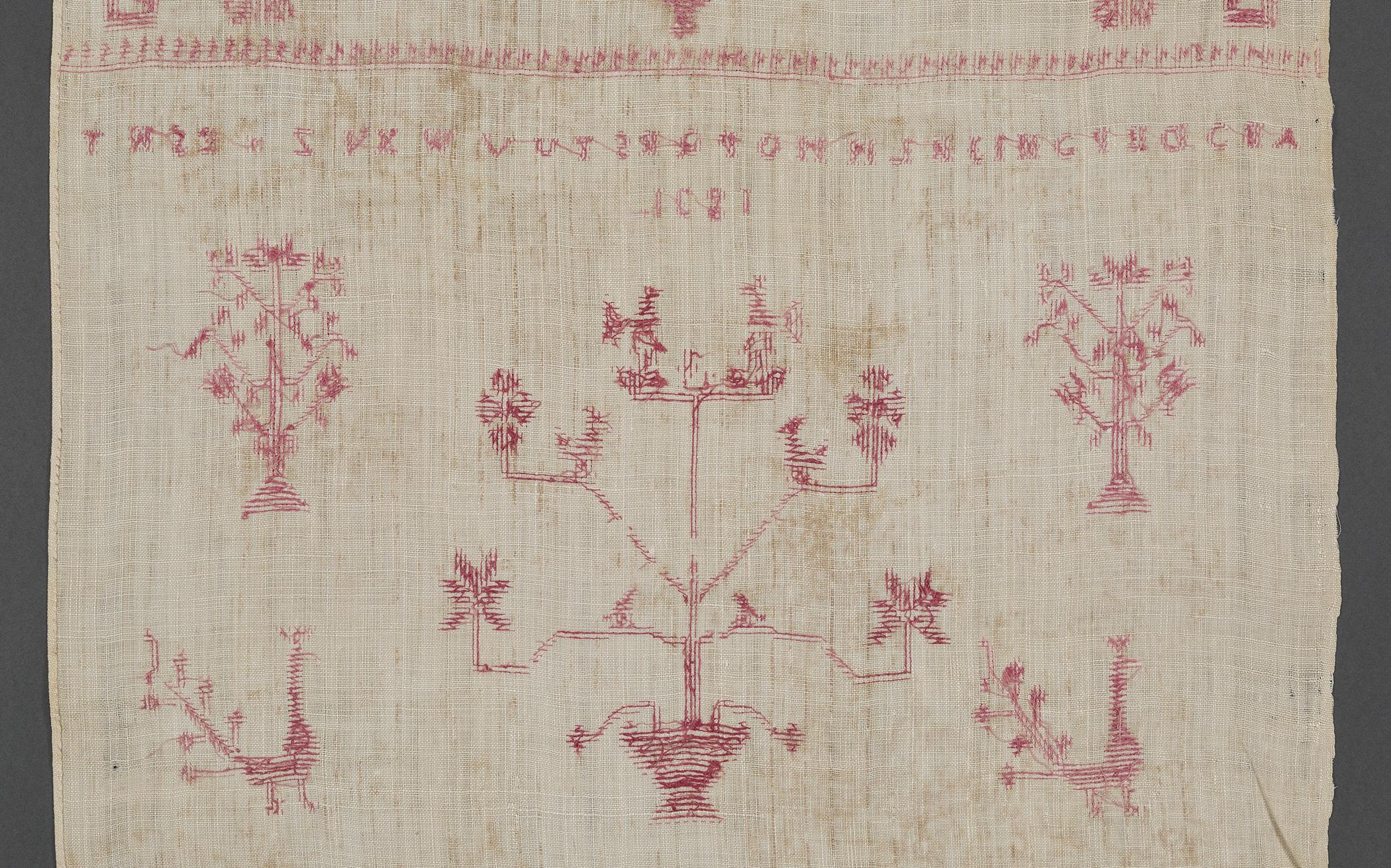 1969.1156 Towel, reverse, detail 7