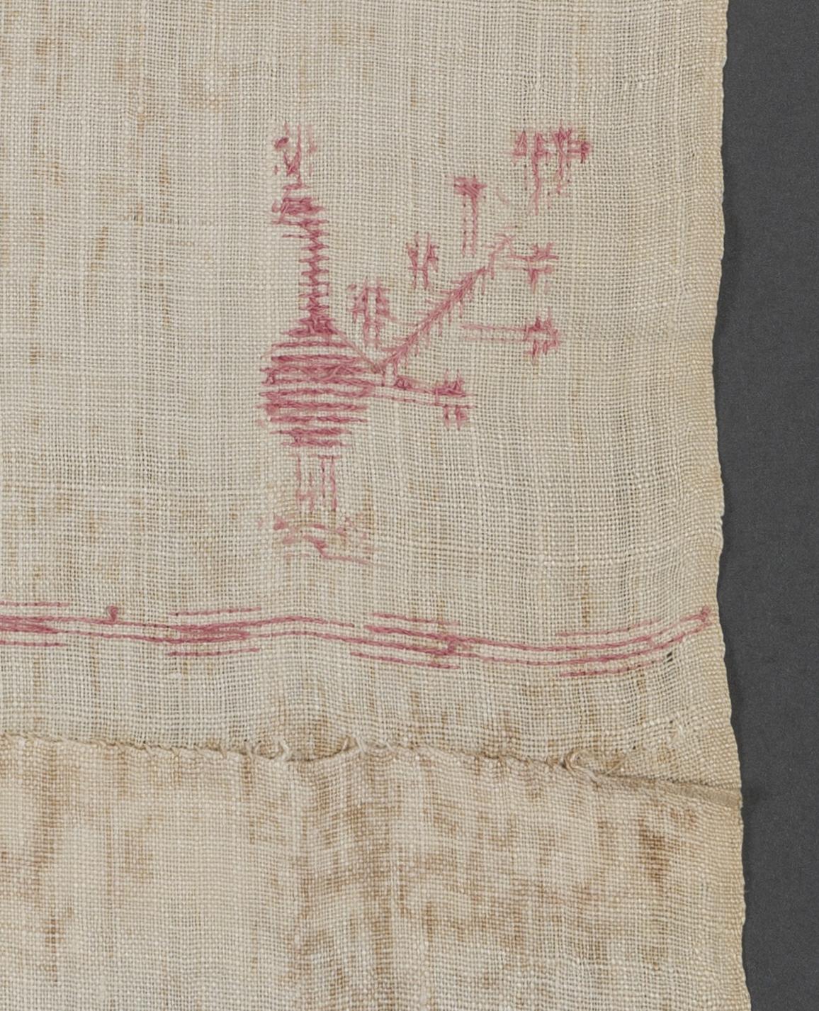 1969.1156 Towel, reverse, detail 13