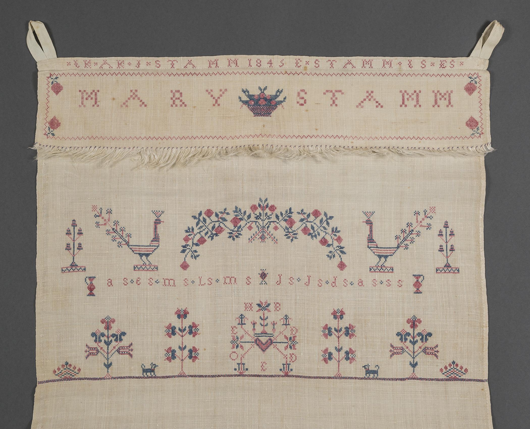 1969.1158 Towel, detail 1