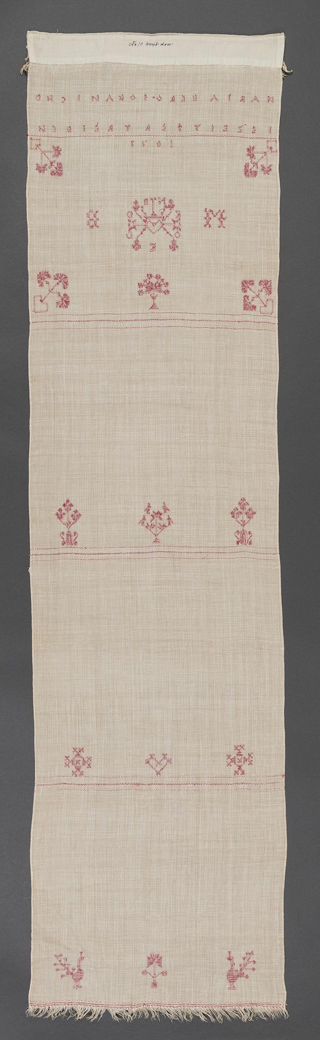 1969.1159 Towel, view 2, reverse