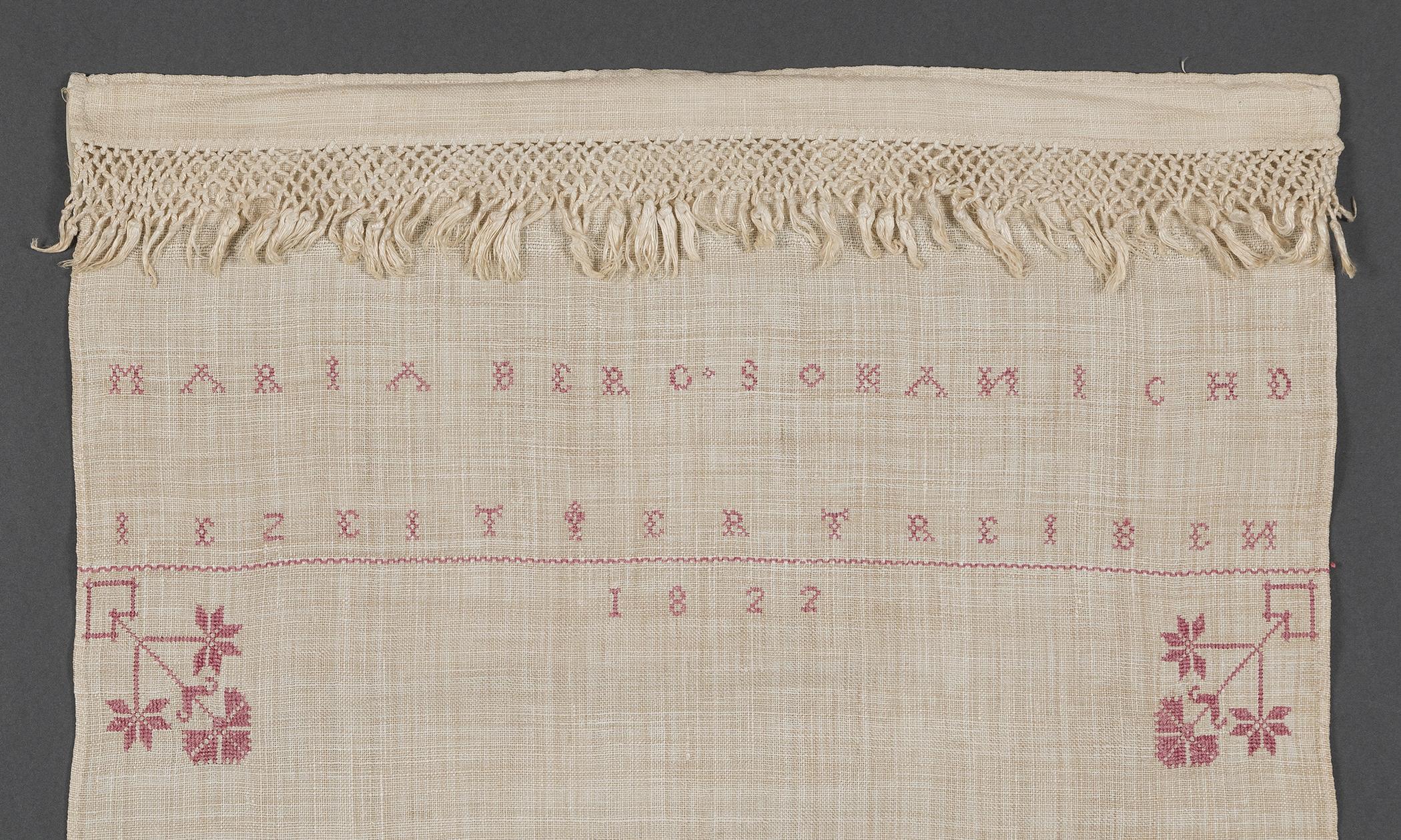 1969.1159 Towel, detail 1
