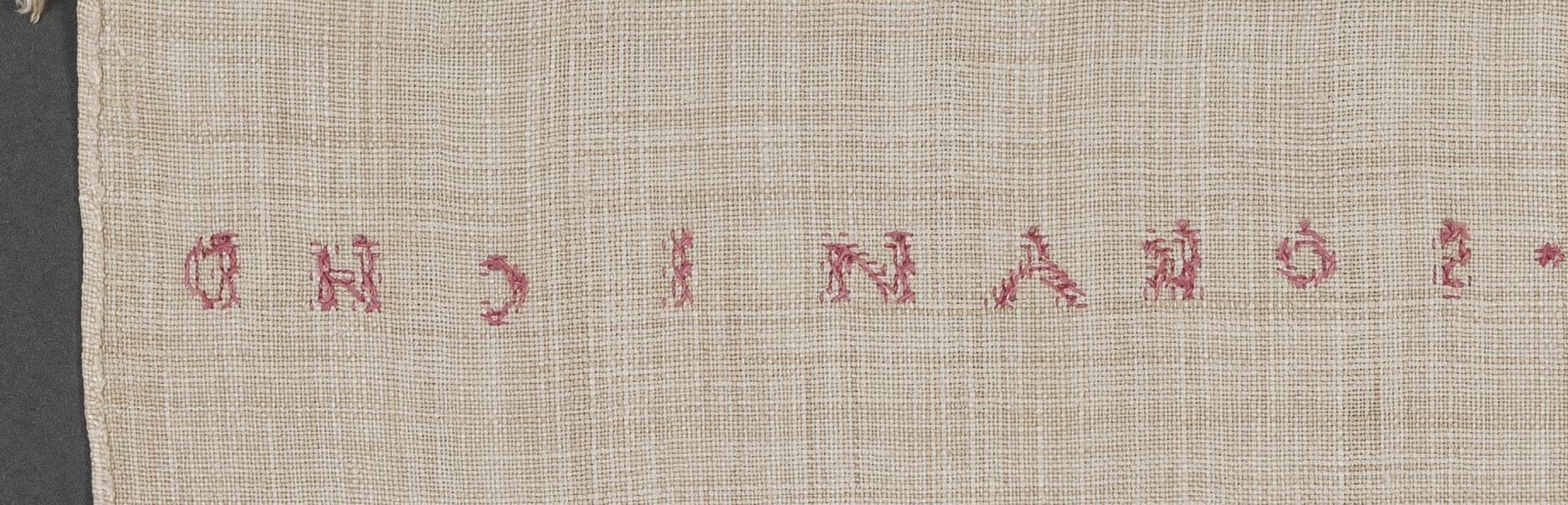 1969.1159 Towel, reverse, detail 4