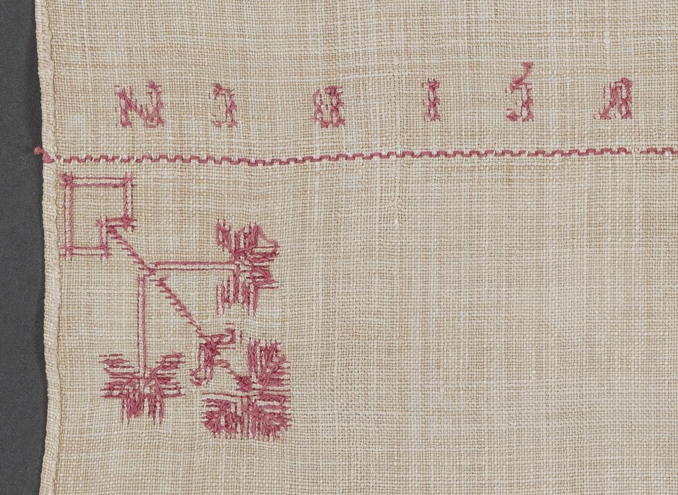 1969.1159 Towel, reverse, detail 7