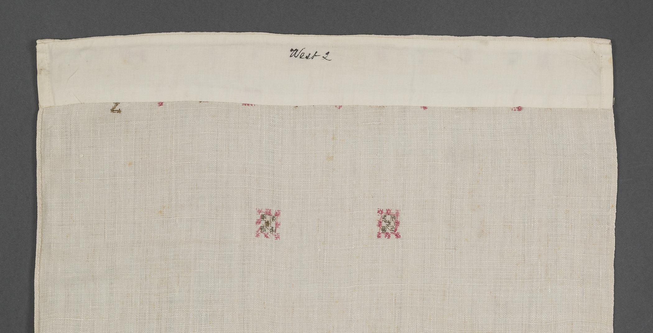 1969.1161 Towel, reverse, detail 1
