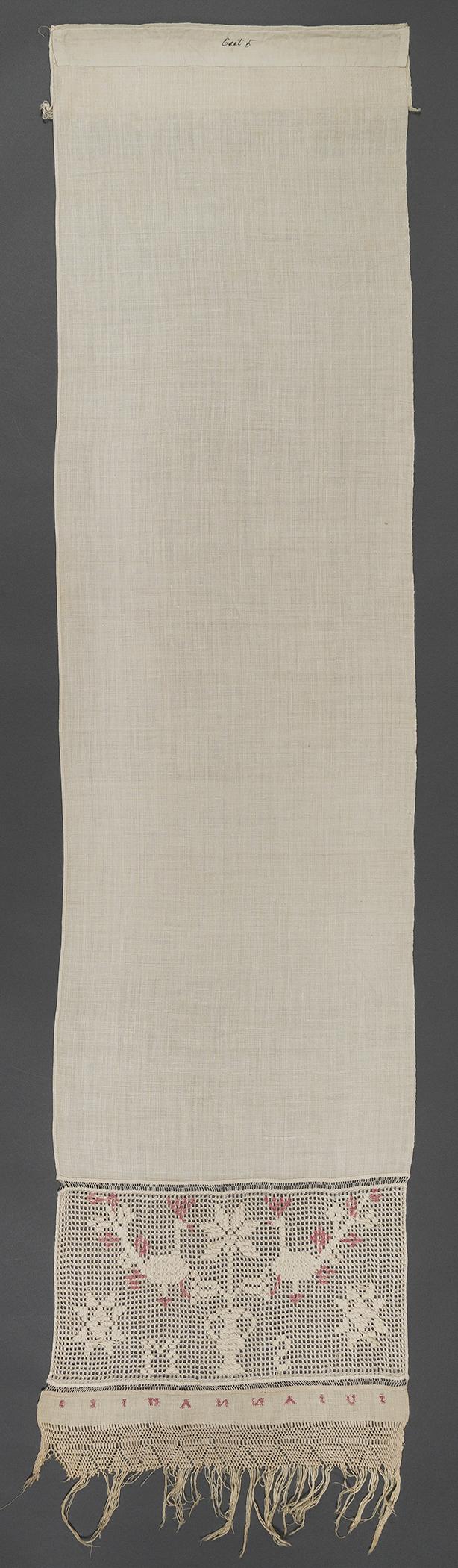 1969.1163 Towel, view 2, reverse